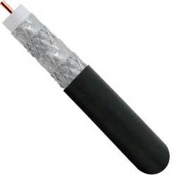 RG11 Quad CATV Coaxial Cable 14 AWG CCS AL Braiding Jelly PE for Direct Burial