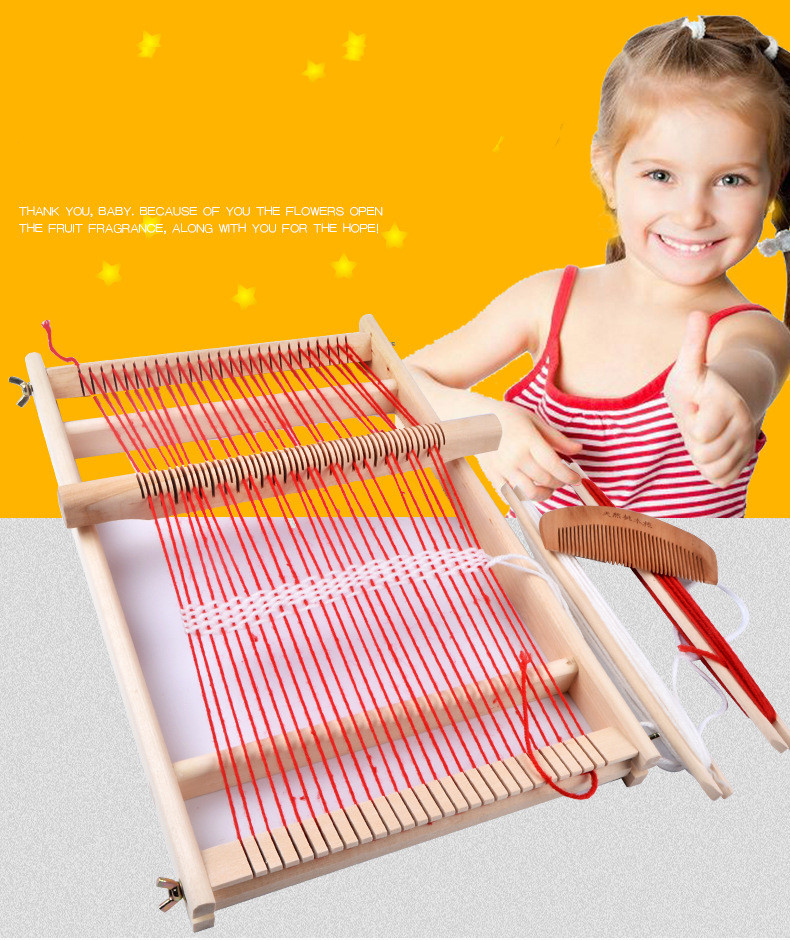 Multifunction Children Large Wooden Weaving Loom