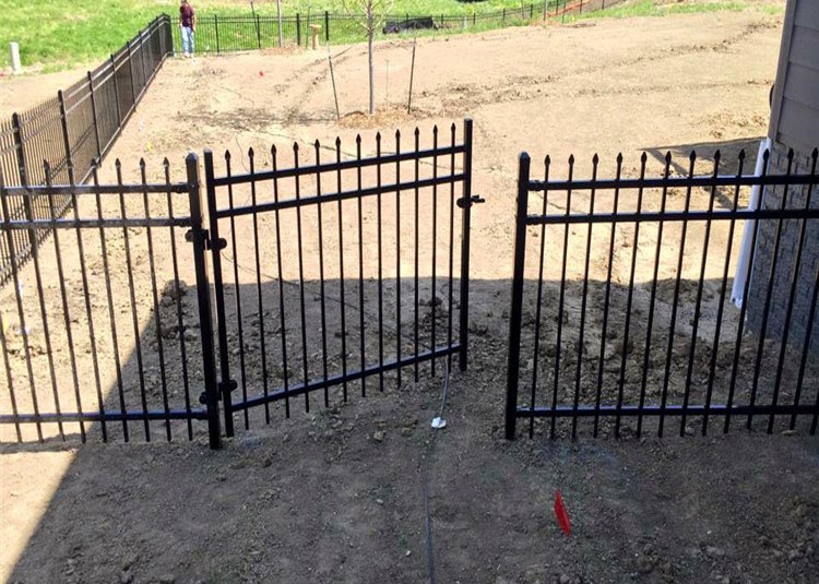 Customized Construction Site Tubular Metal Fencing Galvanized High Security