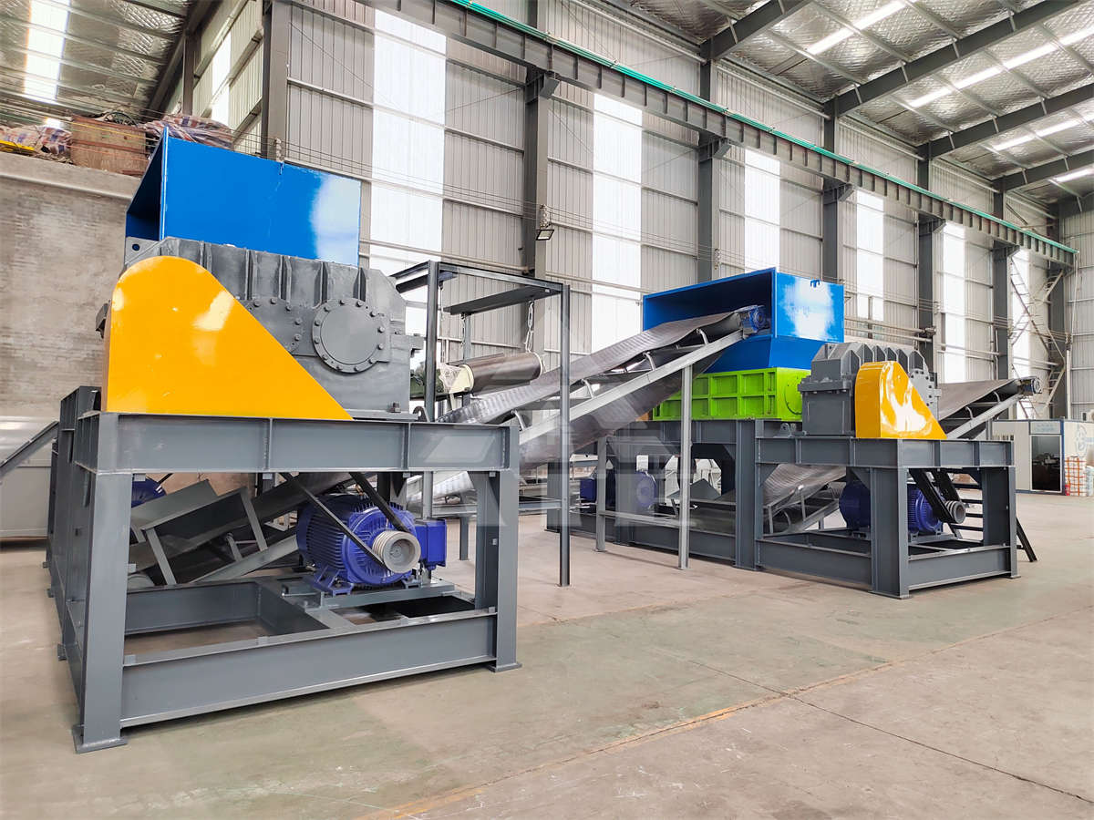 Industrial Scrap Metal Double Shaft Cable Tube Copper Cable Shredder