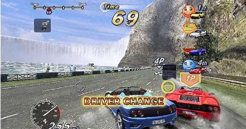 3D 32 Inch Outrun Arcade Machine Electronic Car Driving Arcade Game Enjoyable