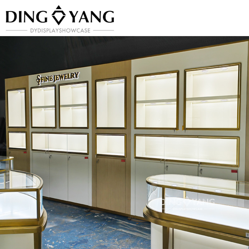 Modern Fashion Style Jewellery Showroom Furniture Design With Low Power Consumption Lights