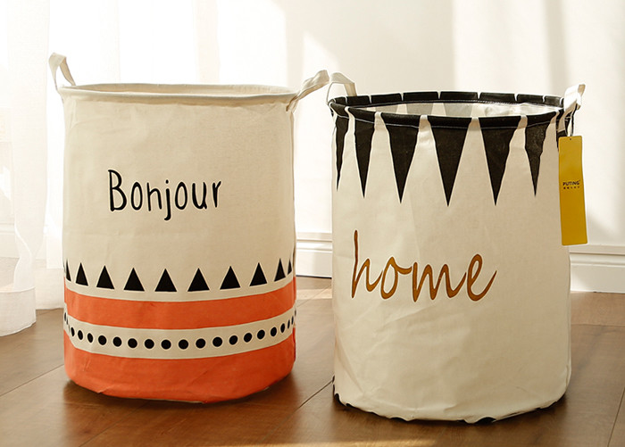 Foldable waterproof washing laundry clothes basket baby toy storage bag large box customizable colors banjour triangle