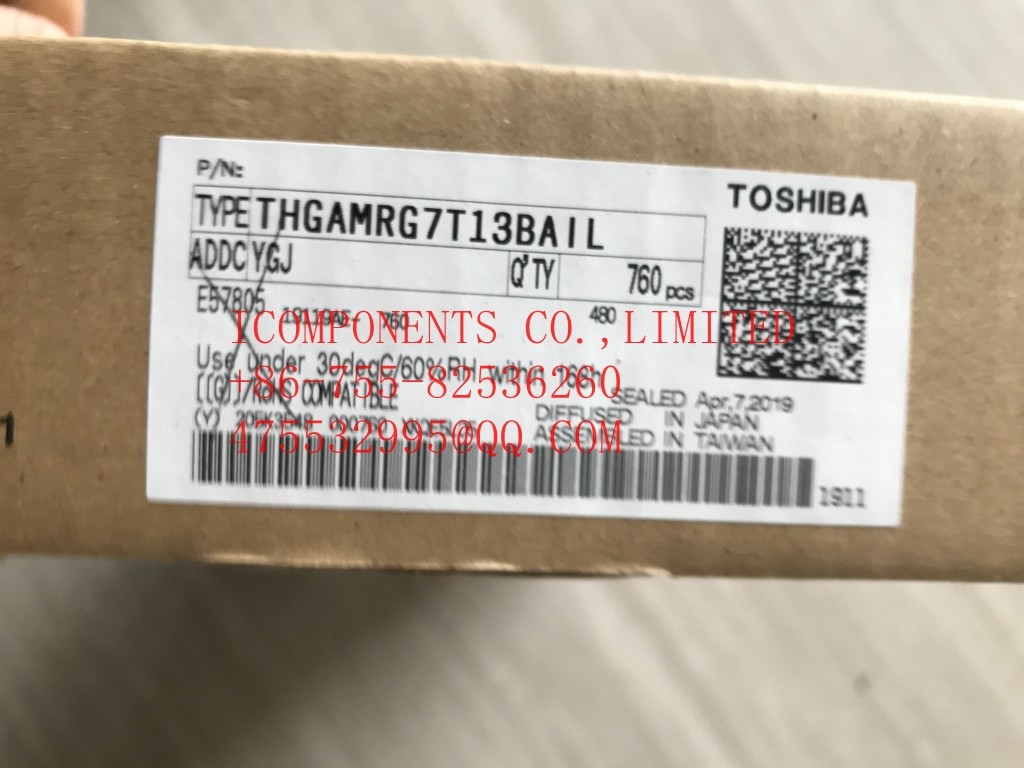 THGBMJG7C1LBAIL KIOXIA EMMC 16GB NAND 15NM EMBEDDED MULTIMEDIA CHIP (EEPROM) (Alt: THGBMJG7C1LBAIL)