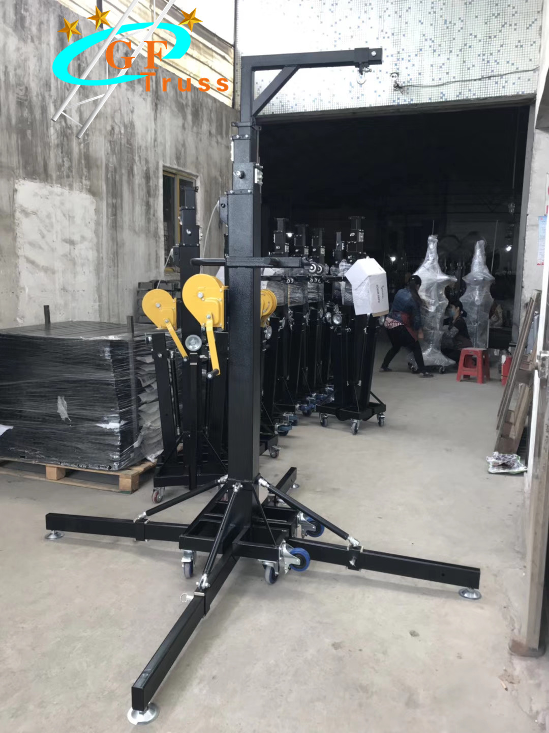 Factory price heavy duty load 300 kg height 6M install truss crank sound stand for event