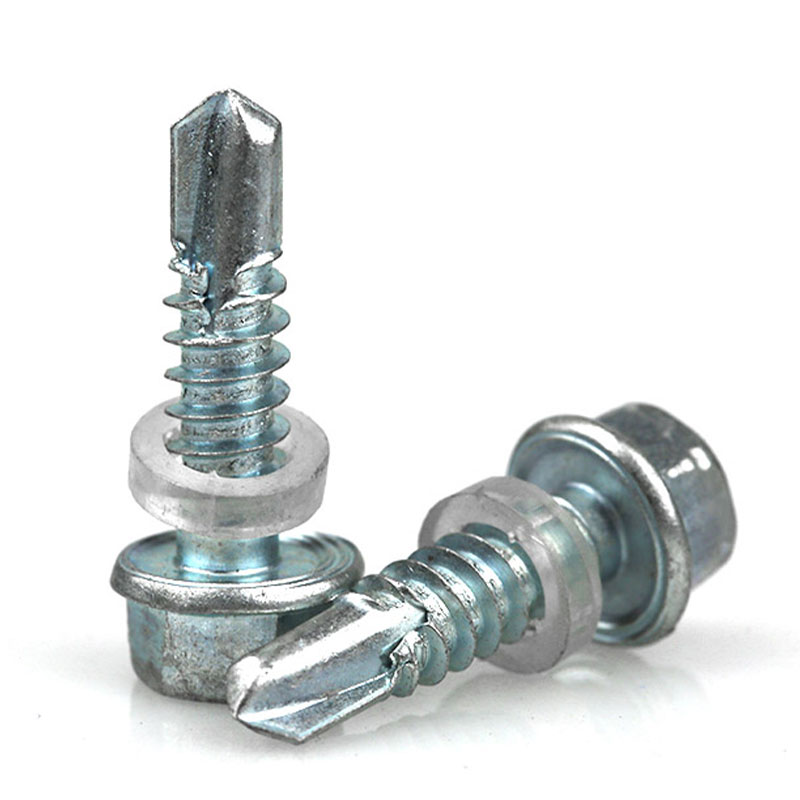 304 Stainless Steel Self-Drilling Hex Head Flange Screw for INCH Measurement System