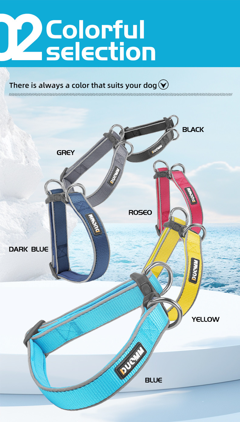 Pet Adjustable Dog Collar Reflective Collar For Medium And Large Dogs