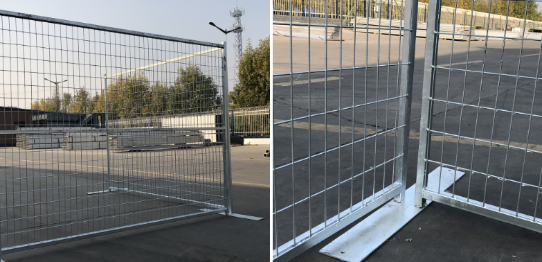 Welded Hot Dip Galvanized / Powder Coated Temporary Fence for Construction Site OEM