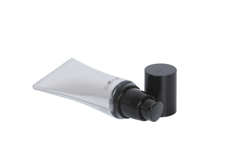30mm OD 145mm Height Acrylic Airless Pump Tube Cosmetic Packaging Eye Cream for BB/CC Cream