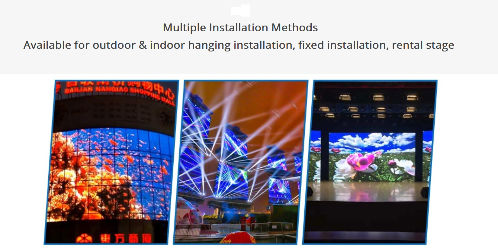P3.9 P8 P10 Programmable Led Outdoor Advertising Screen Display