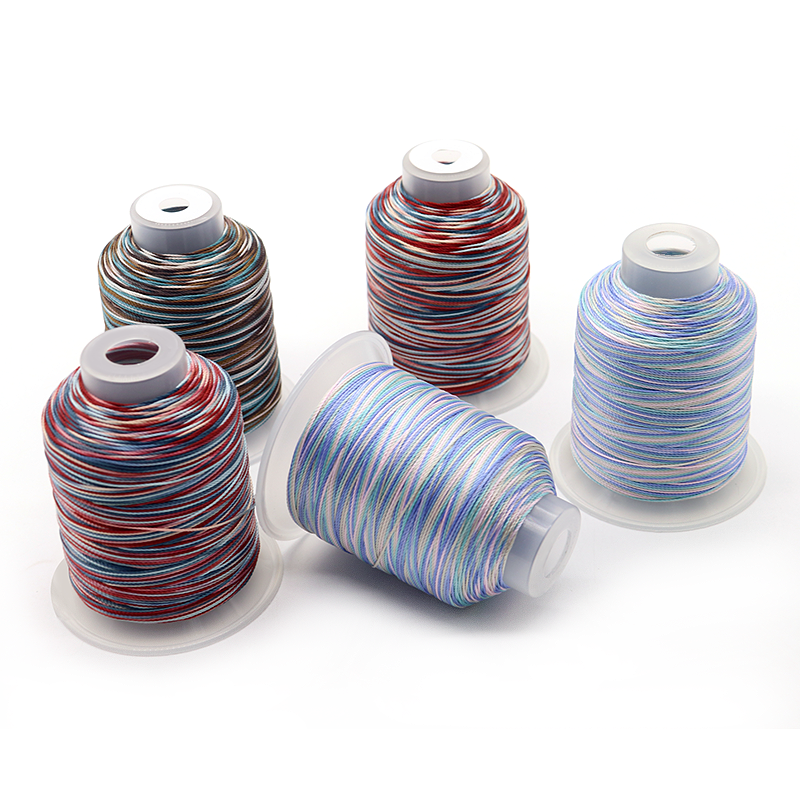 100g Multi-Colors Variegated Embroidery Thread 1000 Meters for Hand Knitting Projects