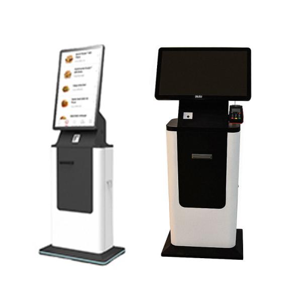 OEM ODM Self Service Payment Terminal Touch Screen Hotel Check in Barcode Reader Card Dispenser Ticket Printer Kiosk Machine