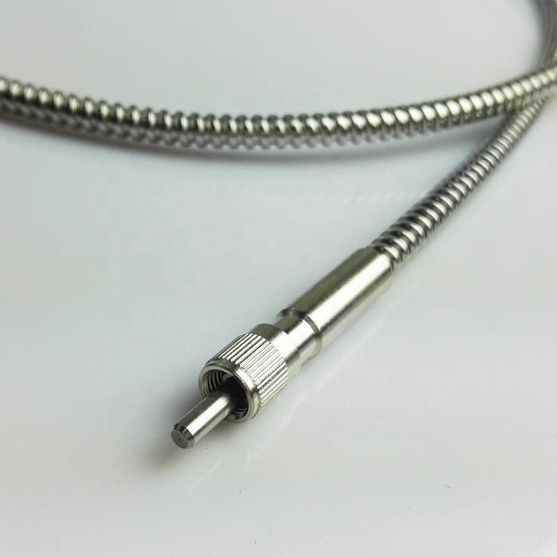 Military / Medical Fiber Optic Network Cable High Power Stainless Steel Armored SMA 905