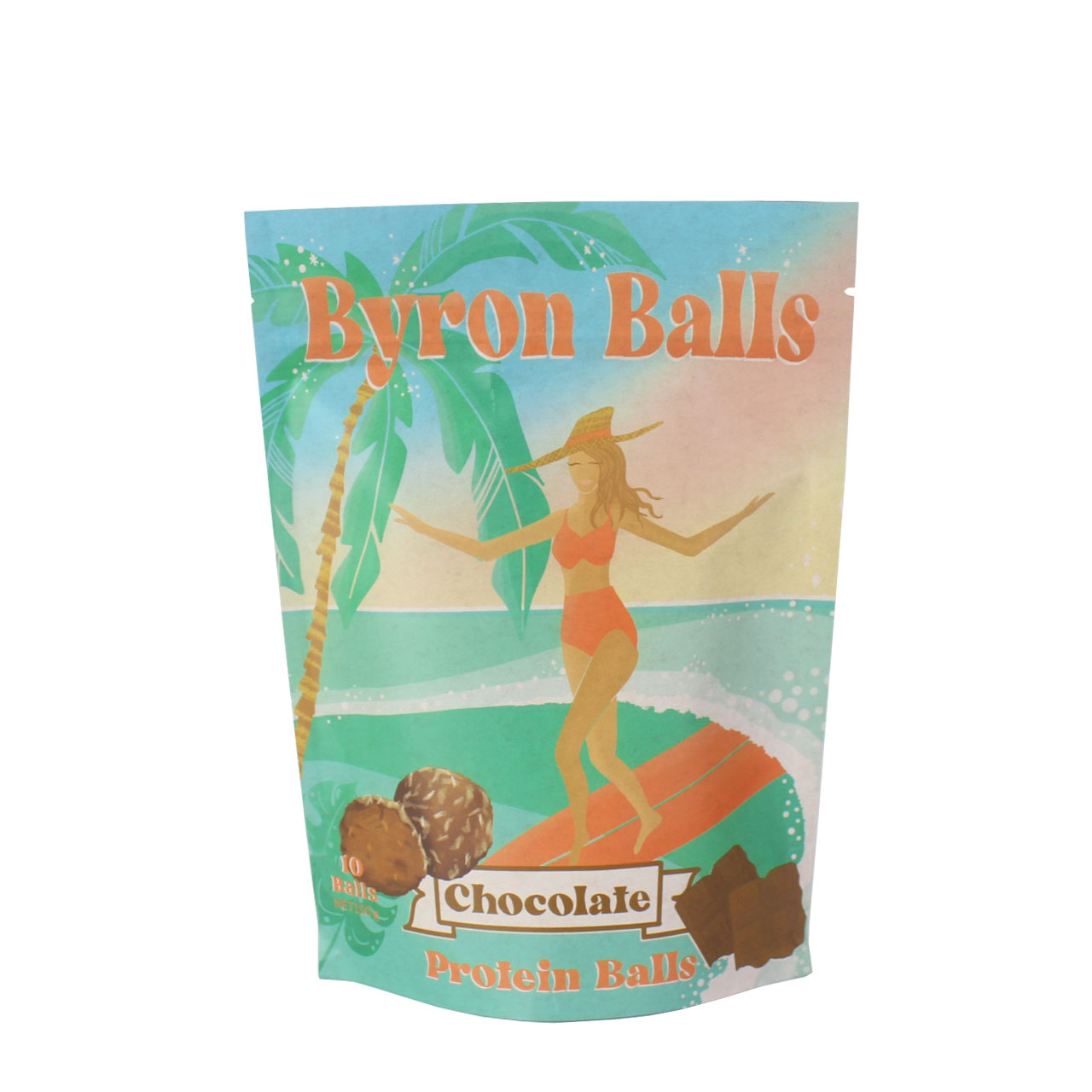 Custom Printed Matte Food Grade Waterproof Stand Up Pouch Instant Meal Packaging Bag With Zip Lock