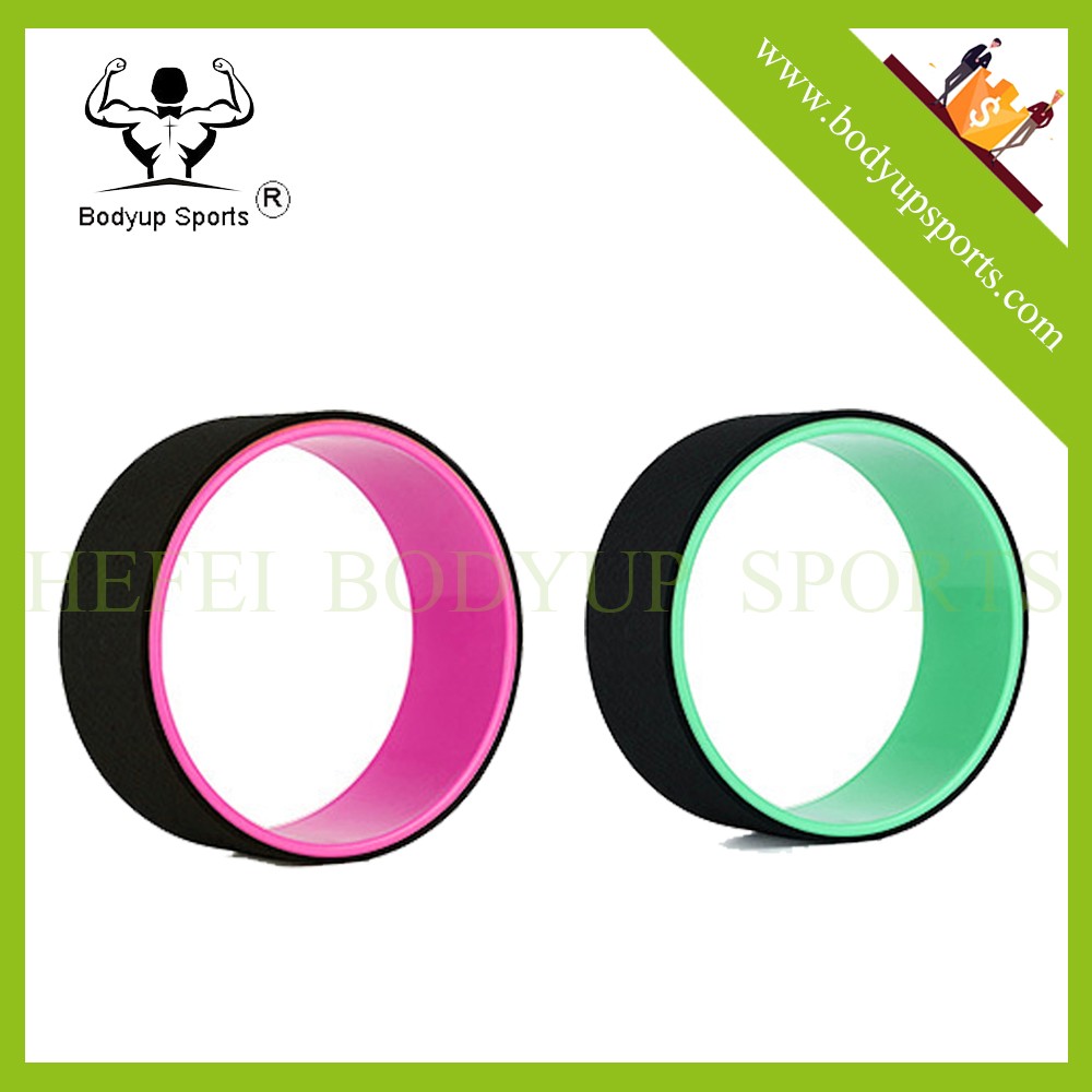 1.35kg Dharma Yoga Wheel For Beginners , Gym Yoga Equipment High Density TPE Foam