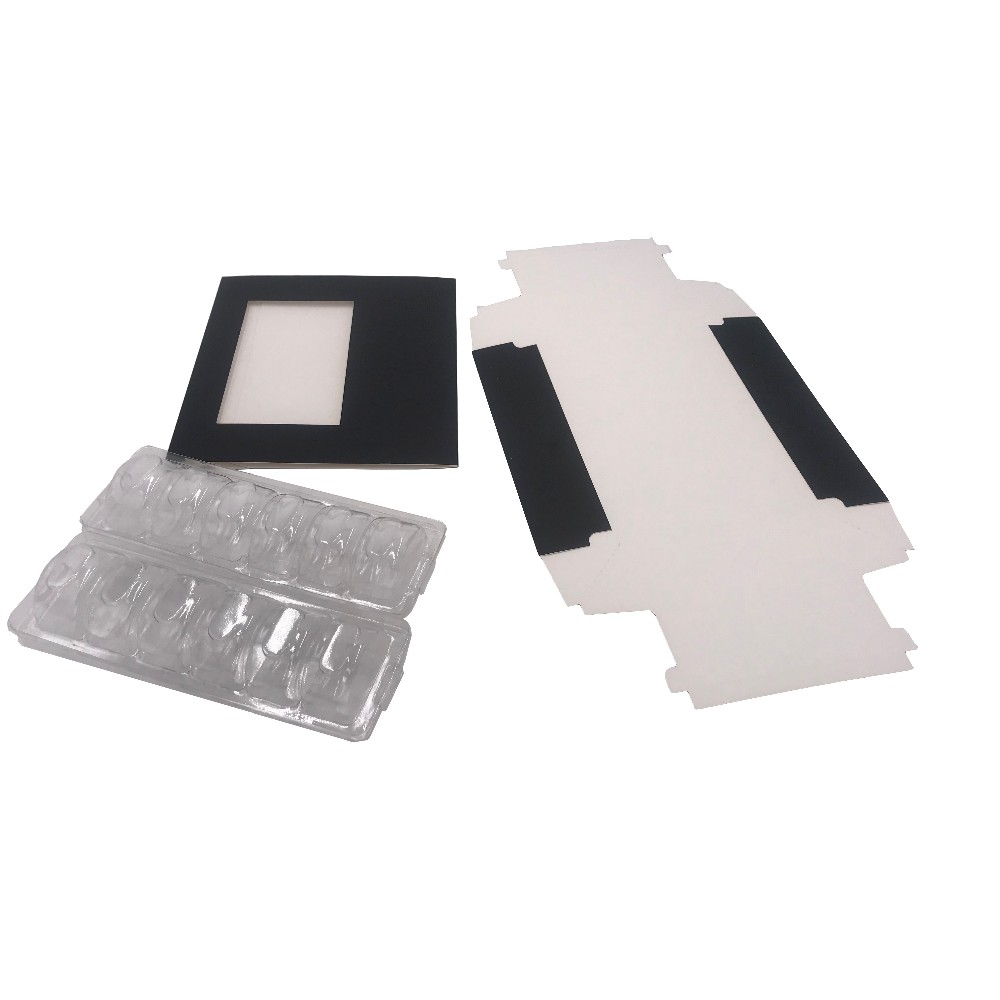 Matt Lamination Disposable Macaron Box Sleeve Packaging With Plastic Insert