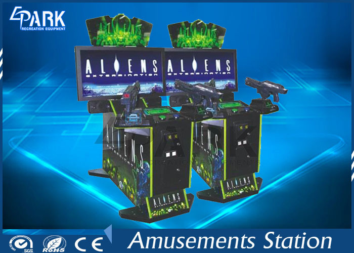 42 Inches Alien Video Arcade Shooting Simulator Machine For Game Center