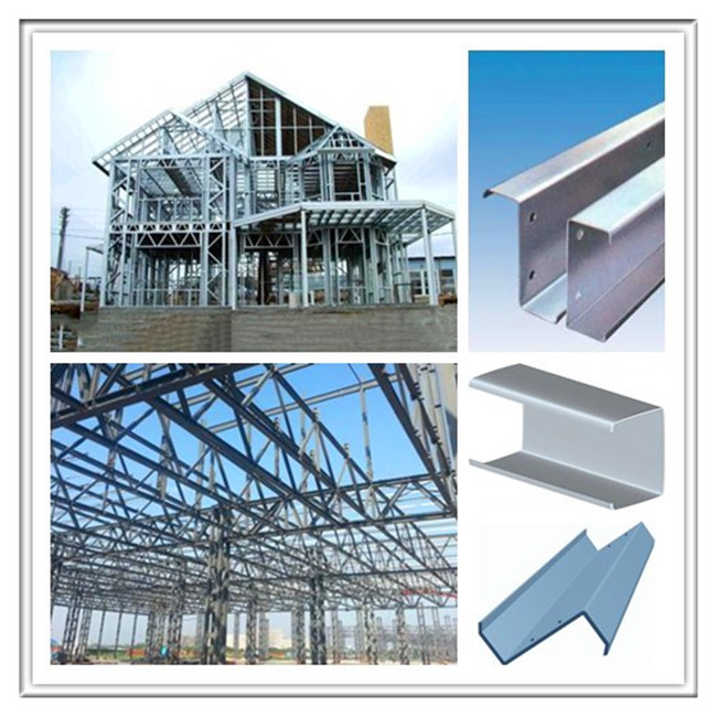 C Channel Steel Purlin Roll Forming Machine For Pre-Engineering House