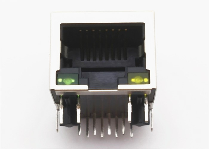 615008185121 RJ45 Modular Jack Tab Up Horizontal Shielded Low Profile with LED 8P8C