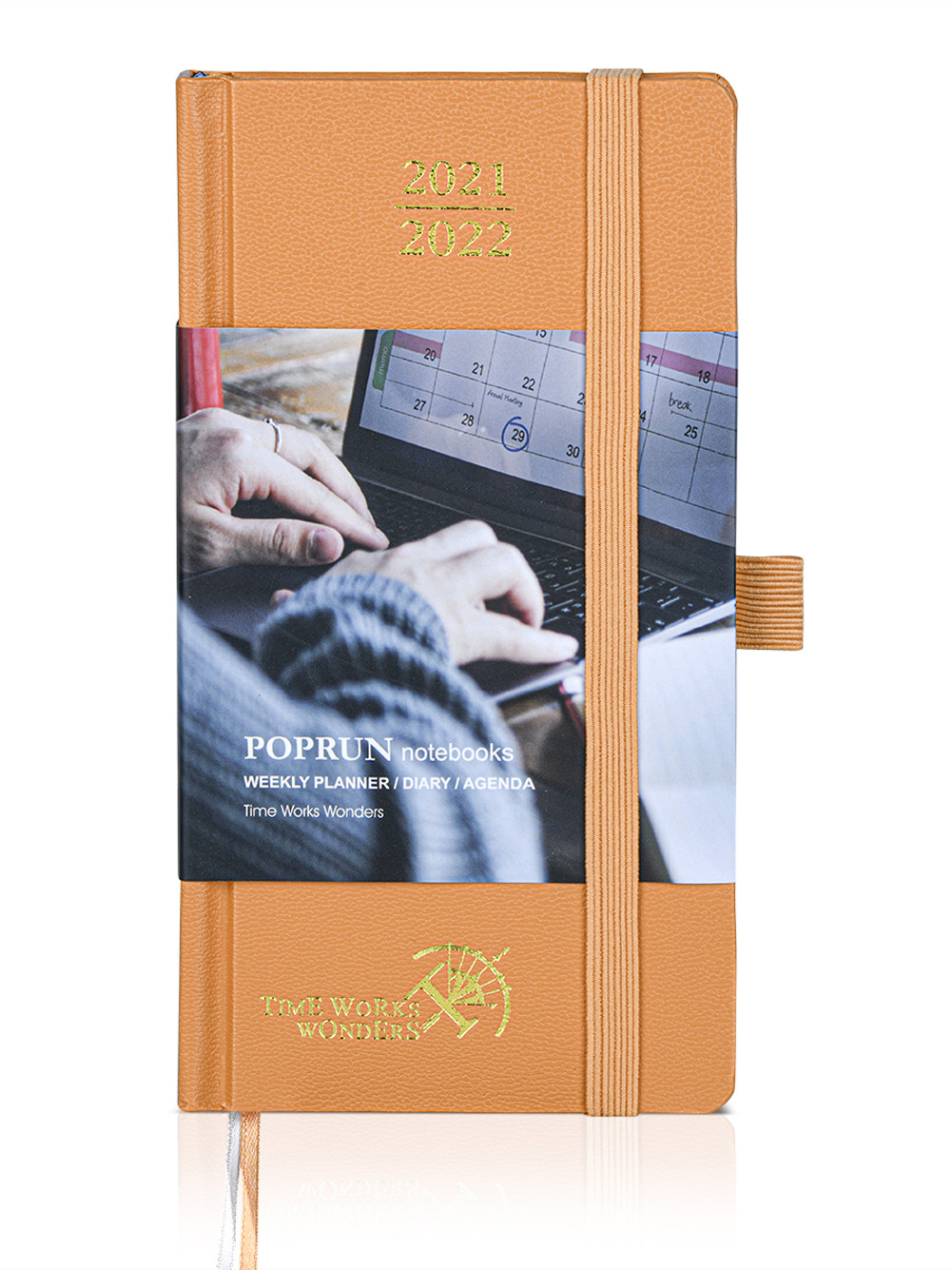 Poprun Academic Planner Vertical Layout In Turquoise Color