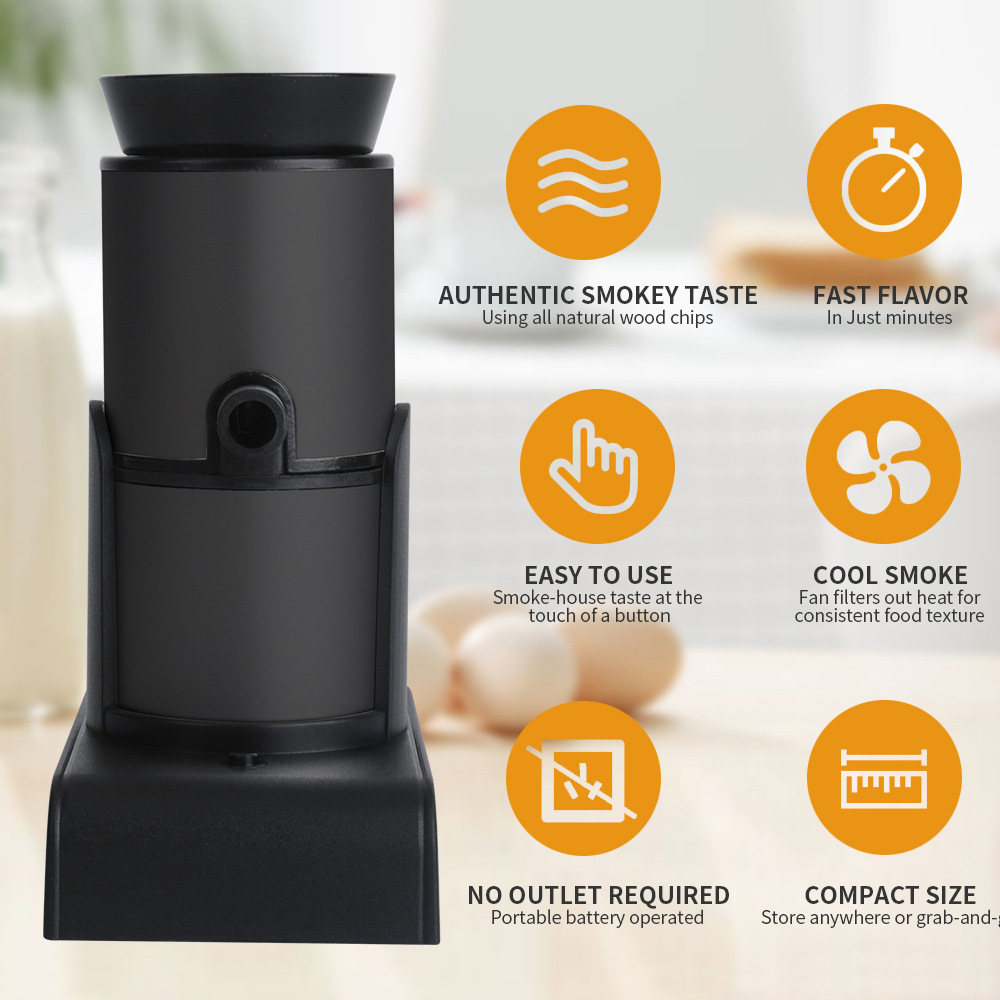 Upgrade Your Culinary Skills Handheld Woodchip Smoke Infuser for Molecular Cuisine