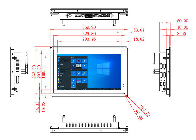 13.3-Inch Compact Windows Monitor for Retail Displays and Public Interfaces