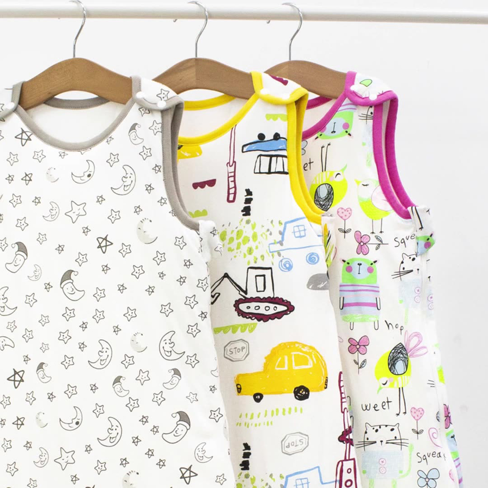 Printing Customized Newborn Baby Sleeping Bag 100% Cotton Baby Sleep Sack