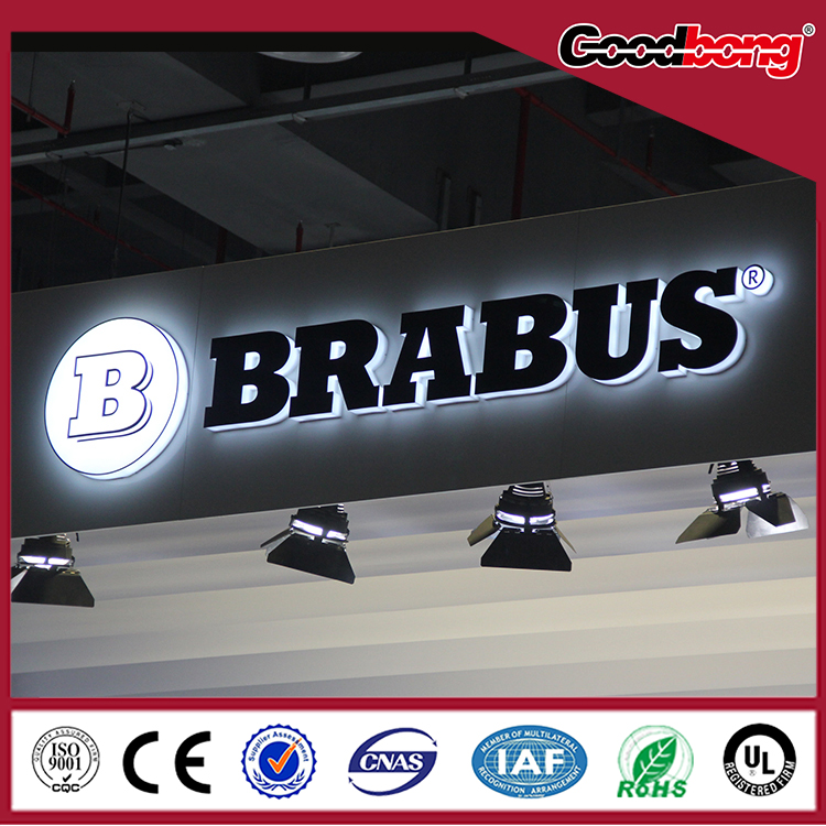 New style waterproof acrylic Backlit car logo letters sign