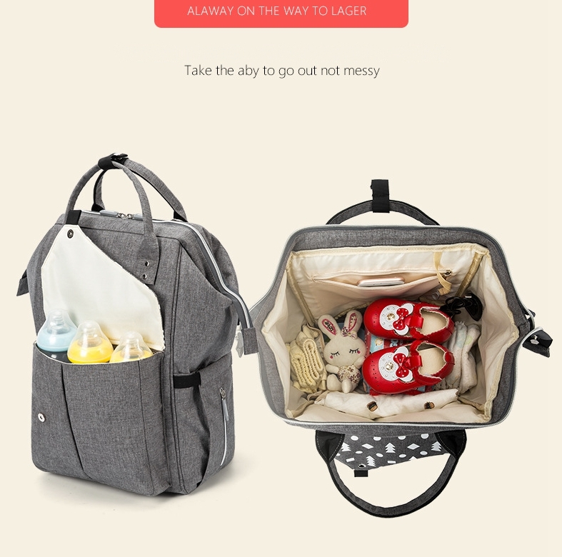 Fashion Waterproof Diaper Bags Mummy Maternity Nappy Changing Bag Large Capacity Travel Backpack drop shipping for Mom&Dad