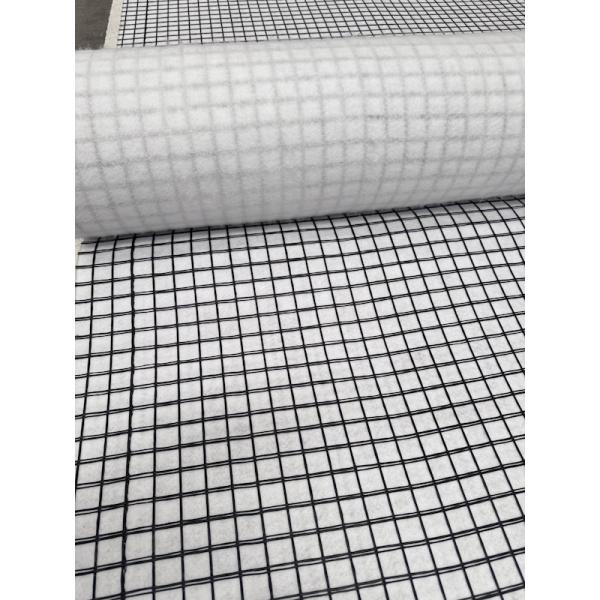 Roadbridge Civil Engineering Composite Geogrid With Fiberglass Geogrid And Geotextile