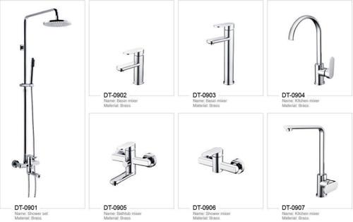 Quality Brushed Bathroom Vessel Faucet Deck Mounted Bathroom Water Tap for sale