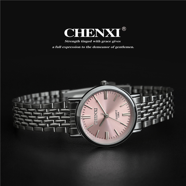 Pink Blue Sapphire Watches Man Unisex Stainless Steel Watch Cute Girl's Watch Japan Quartz