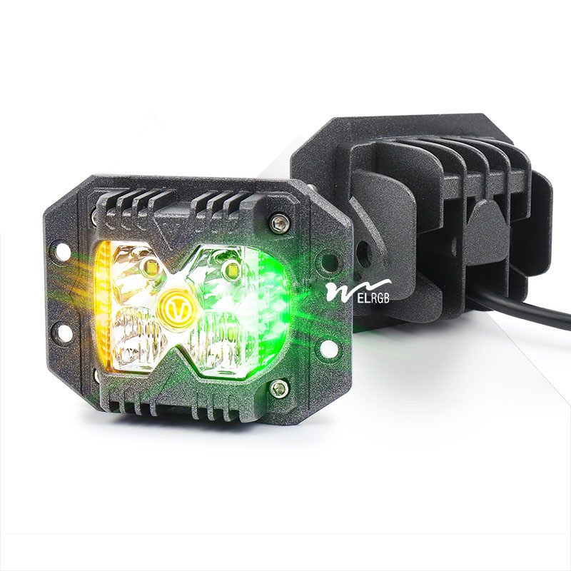 3500LM Cube Side Shooter Led Pods Vehicle LED Work Lights 12V 6500K