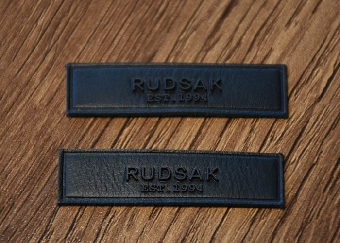 Printed Silicone Logo Jeans Leather Patches Custom For Clothing