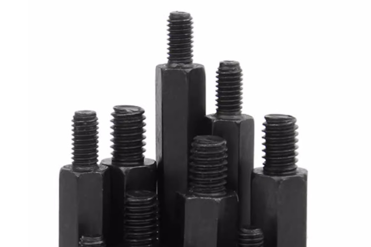 M4 M5 M6 Carbon Steel Male And Female Hex Head Standoff Black plating Metal standoff