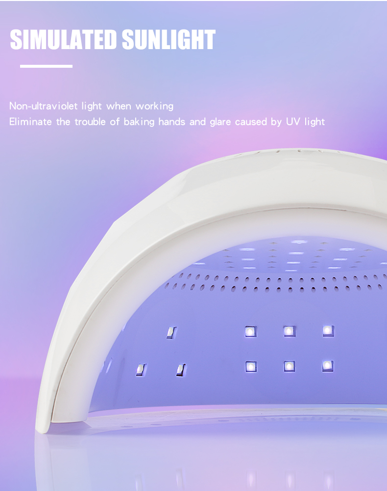 Diamond Shape Dual Light Source 120W Nail Gel Polish Dryer For Manicure