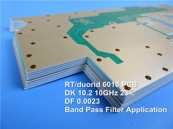 Microwave Rogers RT / Duroid 6010LM Rogers PCB Board ceramic PTFE composites