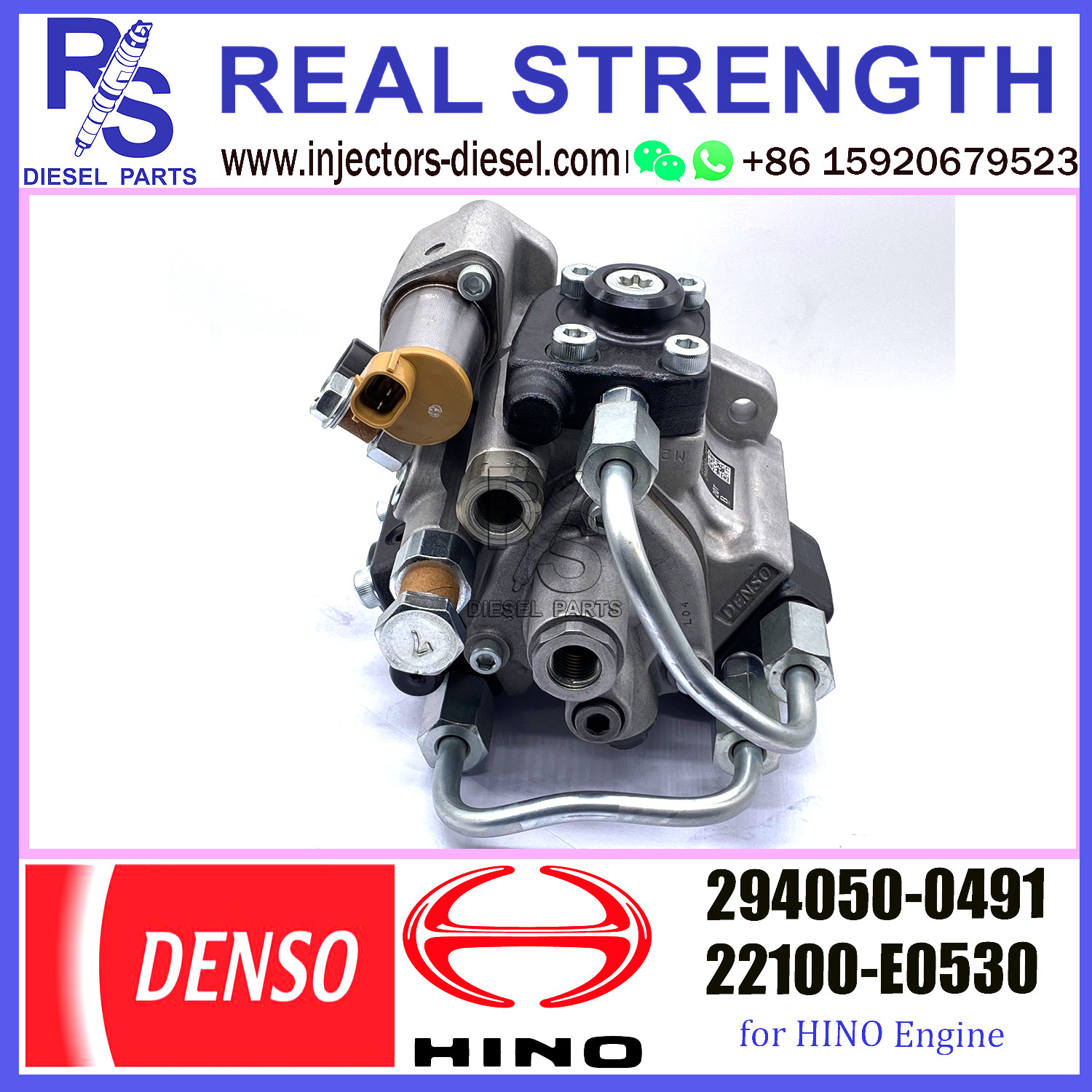DENSO Common Rail HP4 Fuel Pump 294050-0491 & Diesel Pump 294050-0491 22100-E0530 for HINO engine