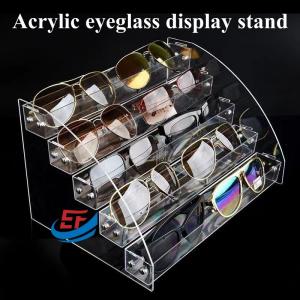 Buy cheap Acrylic countertop display case five layer perspex eyeglass display risers product