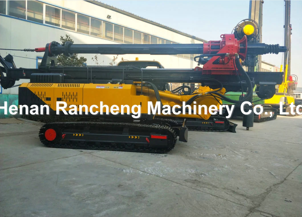 Hydraulic Rotary Drilling Rig Machine 25m Depth 150KW Diesel Engine Power
