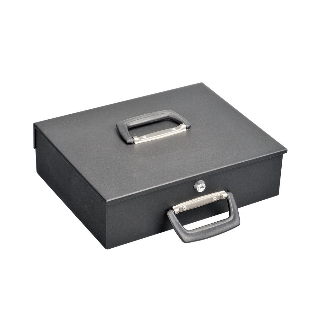 OEM Service Metal Cash Box Euro Coin Collection With Removable Coin Tray