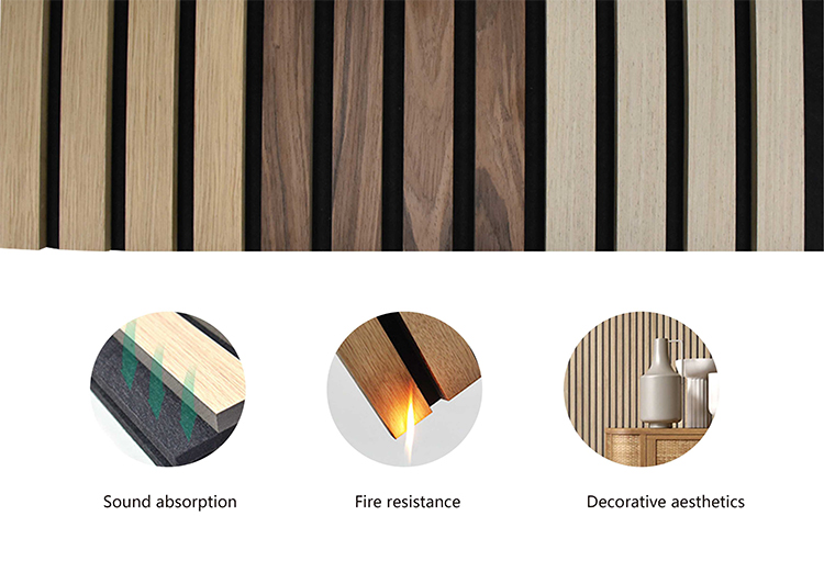 Contemporary Design Style Melamine Surface Fire Retardant Wood Veneer MDF Polyester Panel