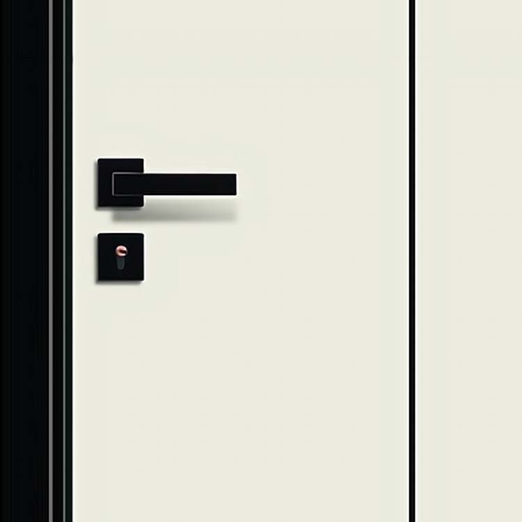 38dB Soundproof 50mm Melamine MDF Wood Interior Door With Frame