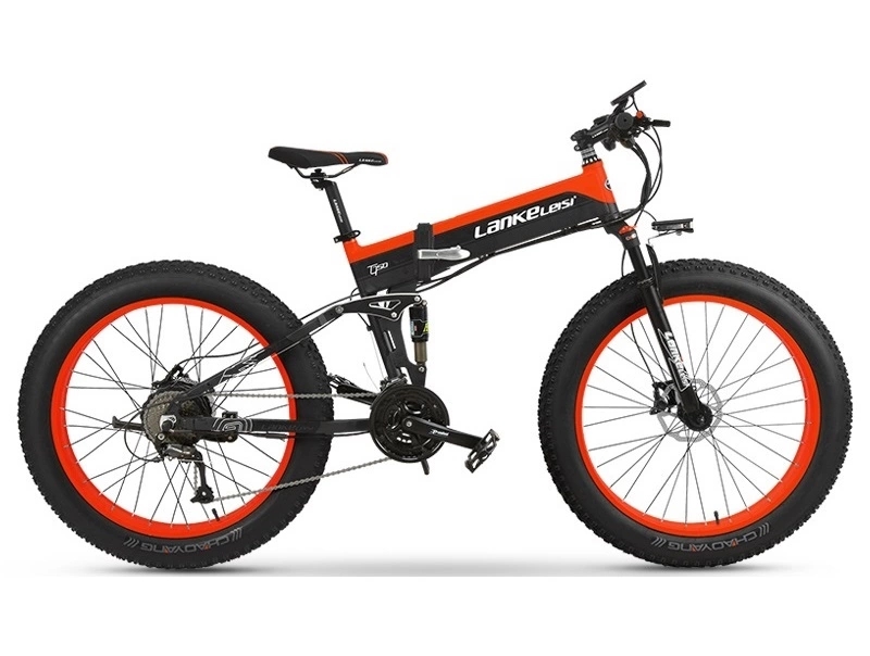 27 Speed 1000W Electric Mountain Bike Multi Functional 26 Inch Full Suspension