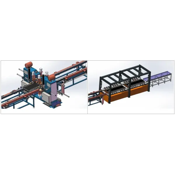 Power Transformer Fin Welding Cooling Automatic Production Line - High-speed equipment for manufacturing coolers - Plate Cooling Production Line