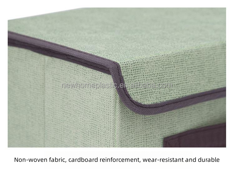 Foldable Desk Storage Box Organizer for Clothes Non Woven Cover Sundries Customized Size
