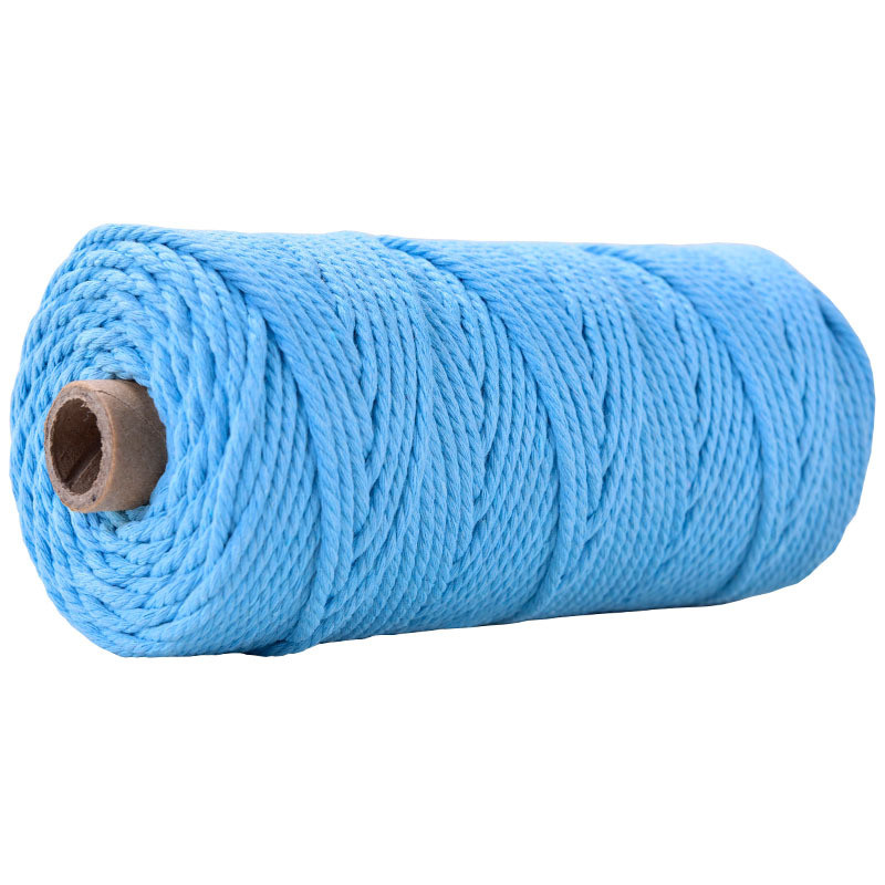 Green 3 Strand Twisted Nylon Rope 3mm Macrame Braided Cotton Rope