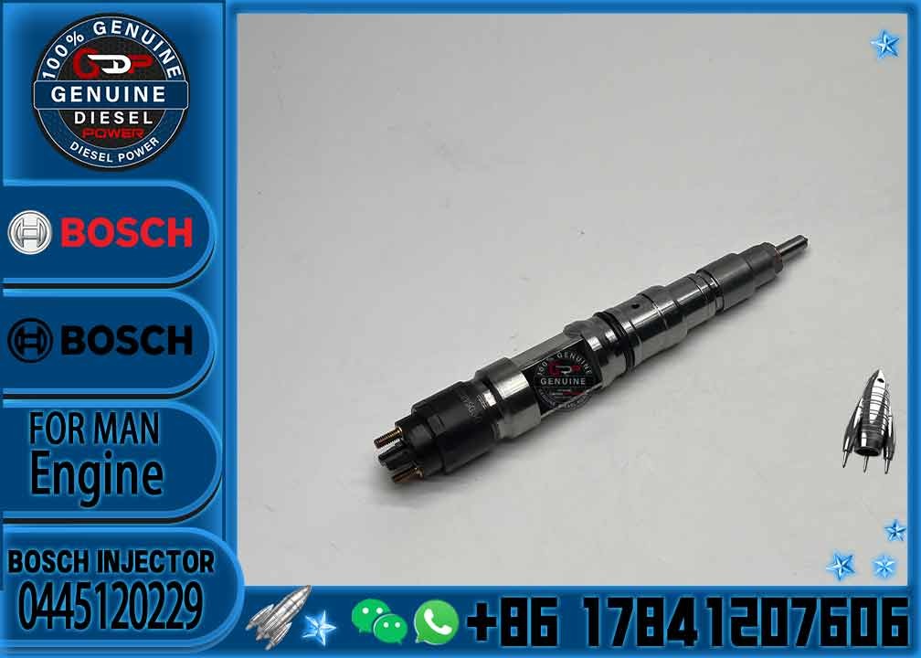 New Fuel Injectors 0445120229 X57507500024 EX575075000024 for BOSCH COMMON RAIL INJECTOR MTU engines