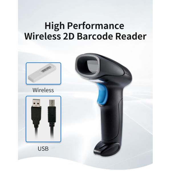 Automatic Barcode Scanner Handheld 1D CCD Code Reader with Screen for Supermarket Use