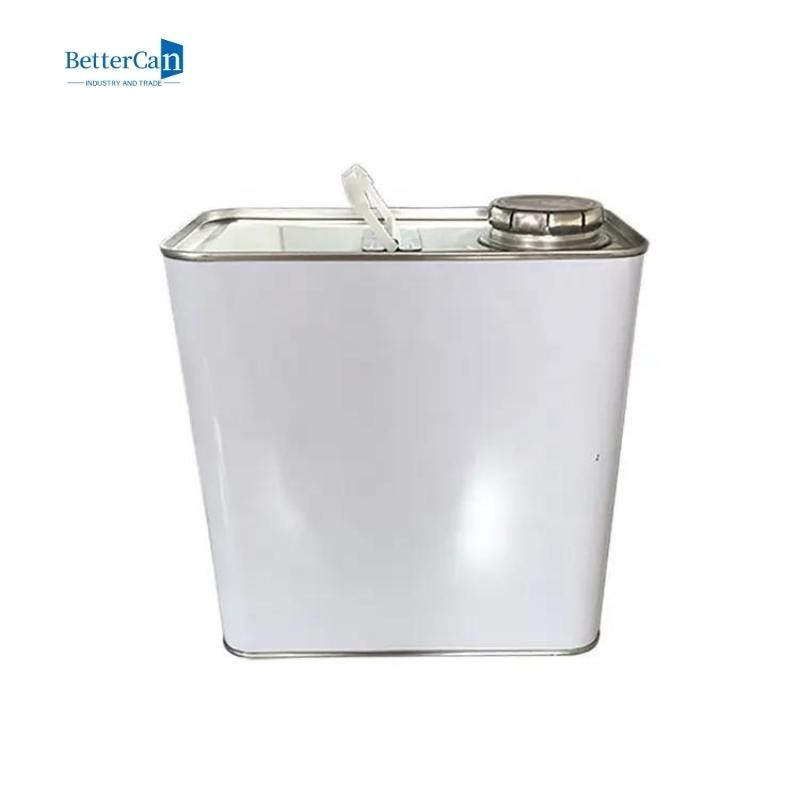 Empty 2.5 Litre Paint Tin Cans 1 Gallon Tinplate Tin With Pressure Cap